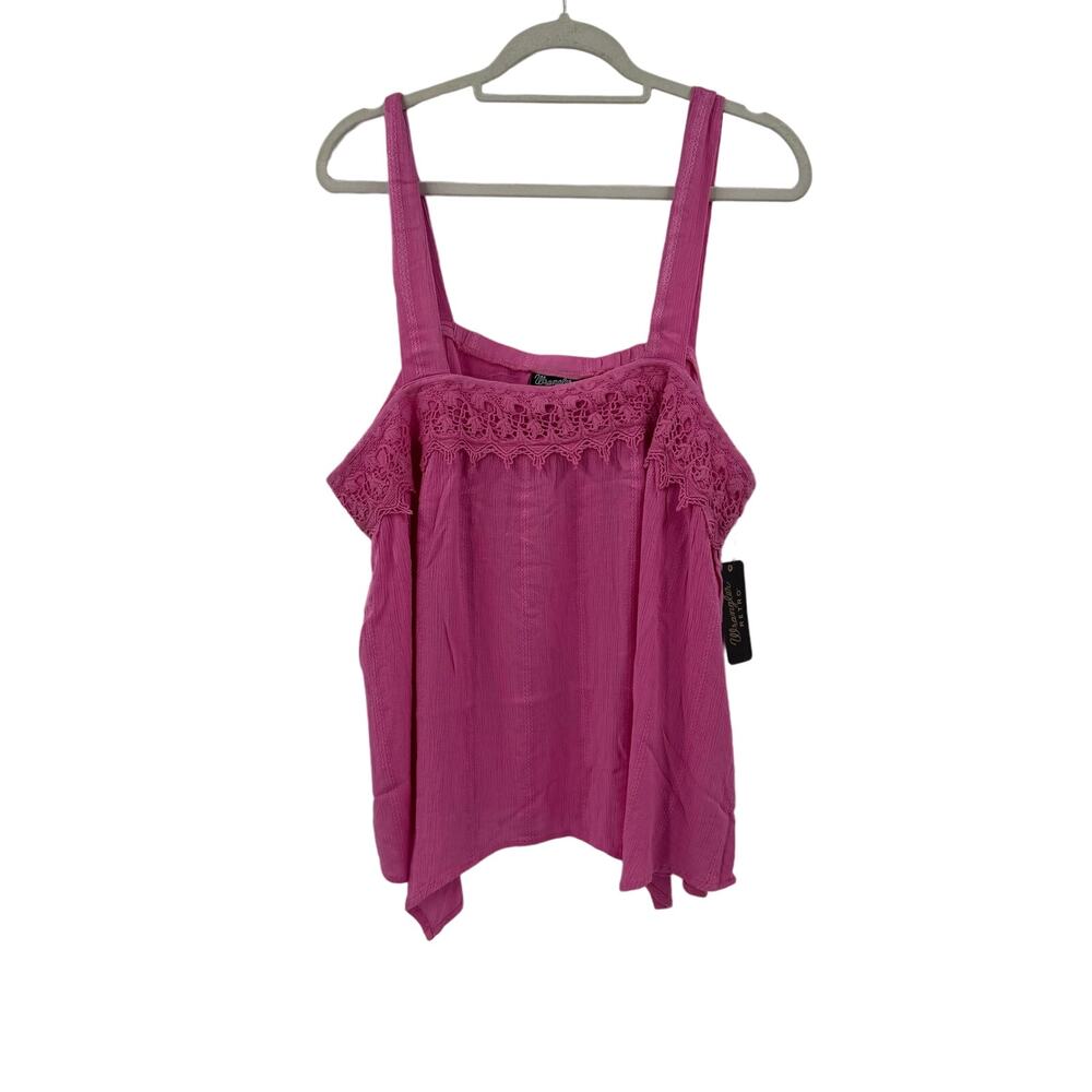 NWT Wrangler hot pink plus size tank top